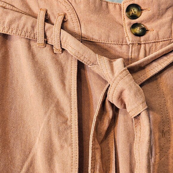 By Together Chestnut Rose Front Flap Shorts Skort with Pockets Size L - Picture 4 of 8